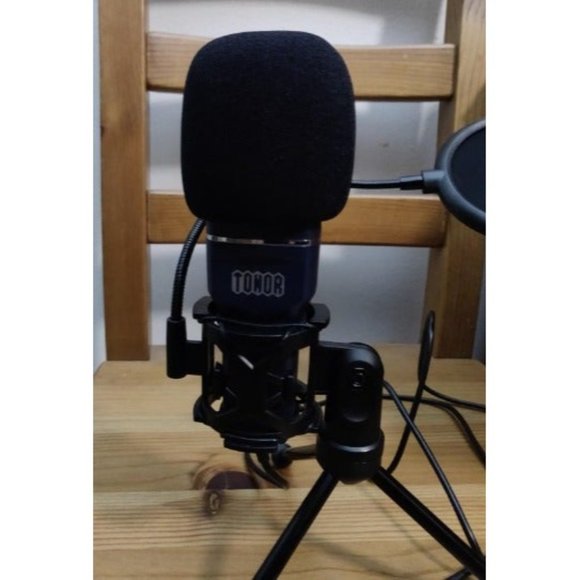 USB Microphone, Computer Cardioid Condenser PC Gaming Mic with Tripod Stand - Picture 3 of 3